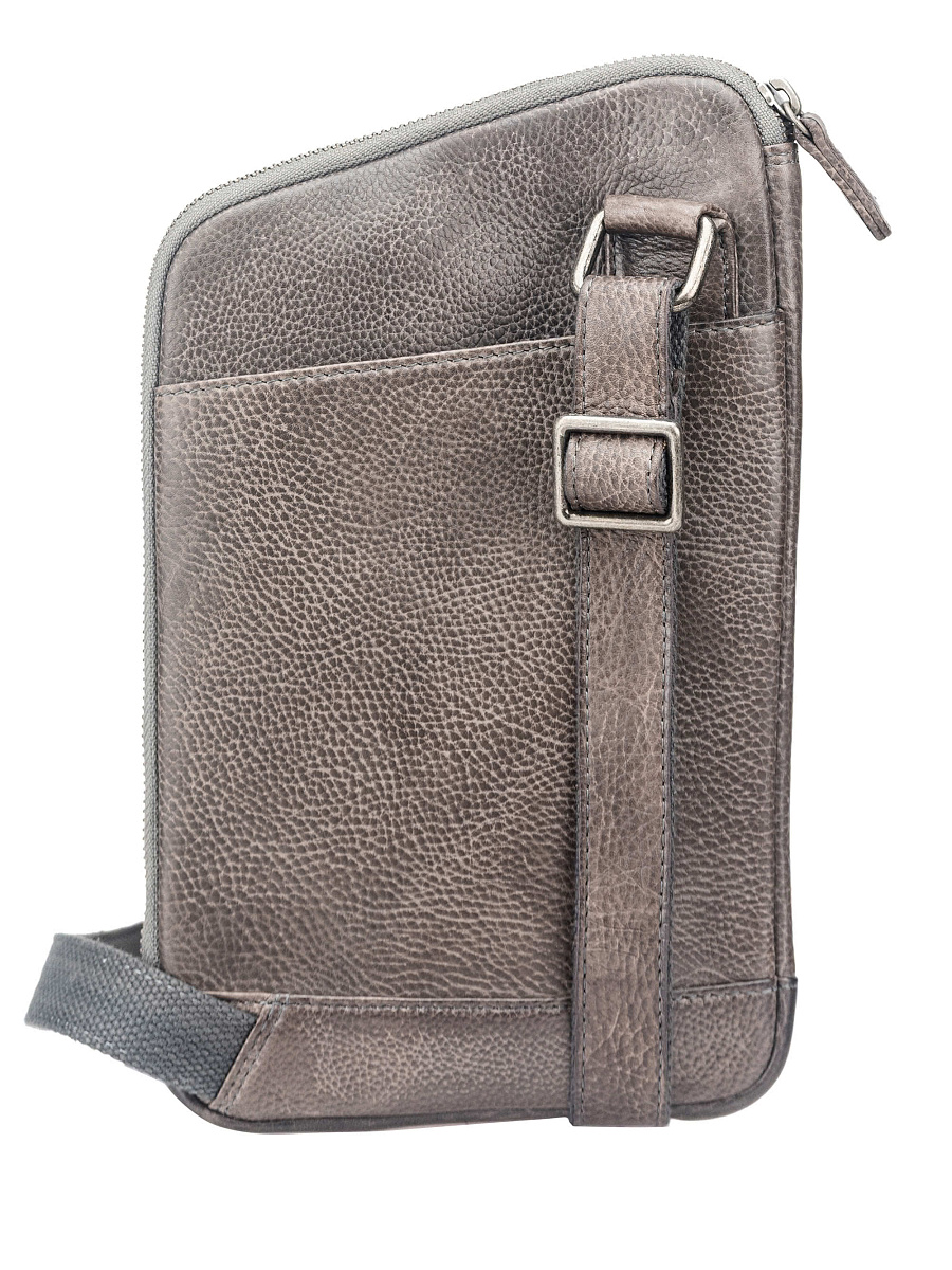 Рюкзак Dr. Koffer из натуральной кожи серый