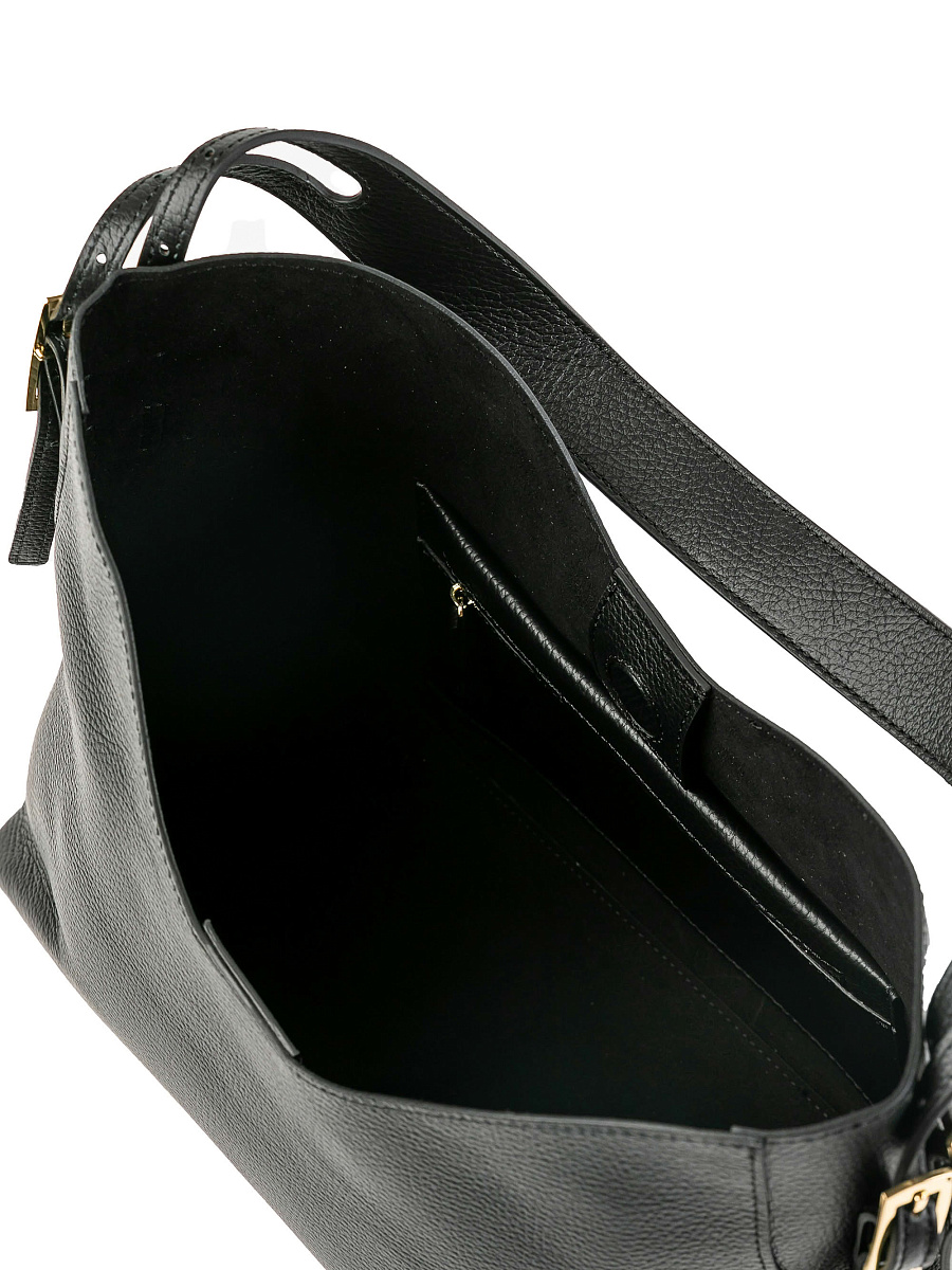 Женская сумка Dr.Koffer из натуральной кожи черная