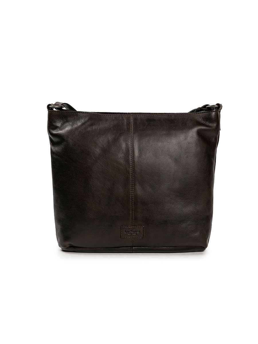 Сумка через плечо Dr.Koffer из натуральной кожи коричневая