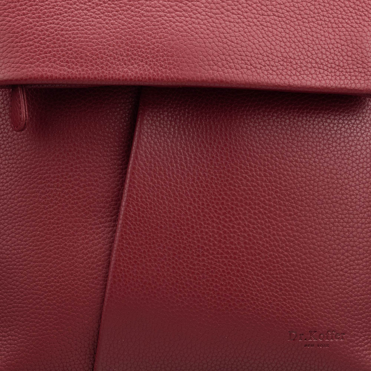 Рюкзак Dr.Koffer из натуральной кожи бордовый