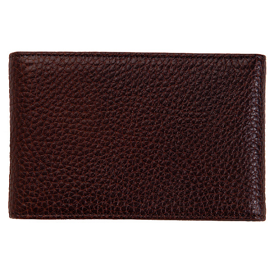 Визитница Dr.Koffer из натуральной кожи темно-коричневая