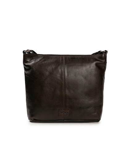 Сумка через плечо Dr.Koffer из натуральной кожи коричневая