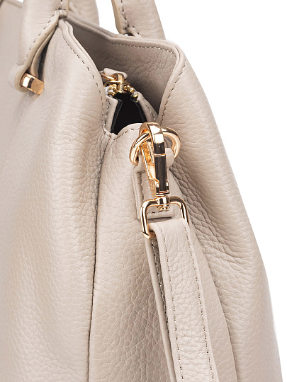 Женская сумка Dr. Koffer из натуральной кожи бежевая