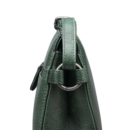 Женская сумка Dr.Koffer из натуральной кожи зеленая