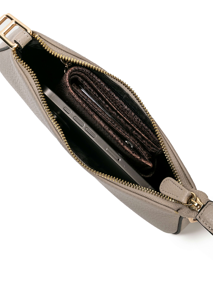 Женская сумка Dr. Koffer из натуральной кожи бежевая