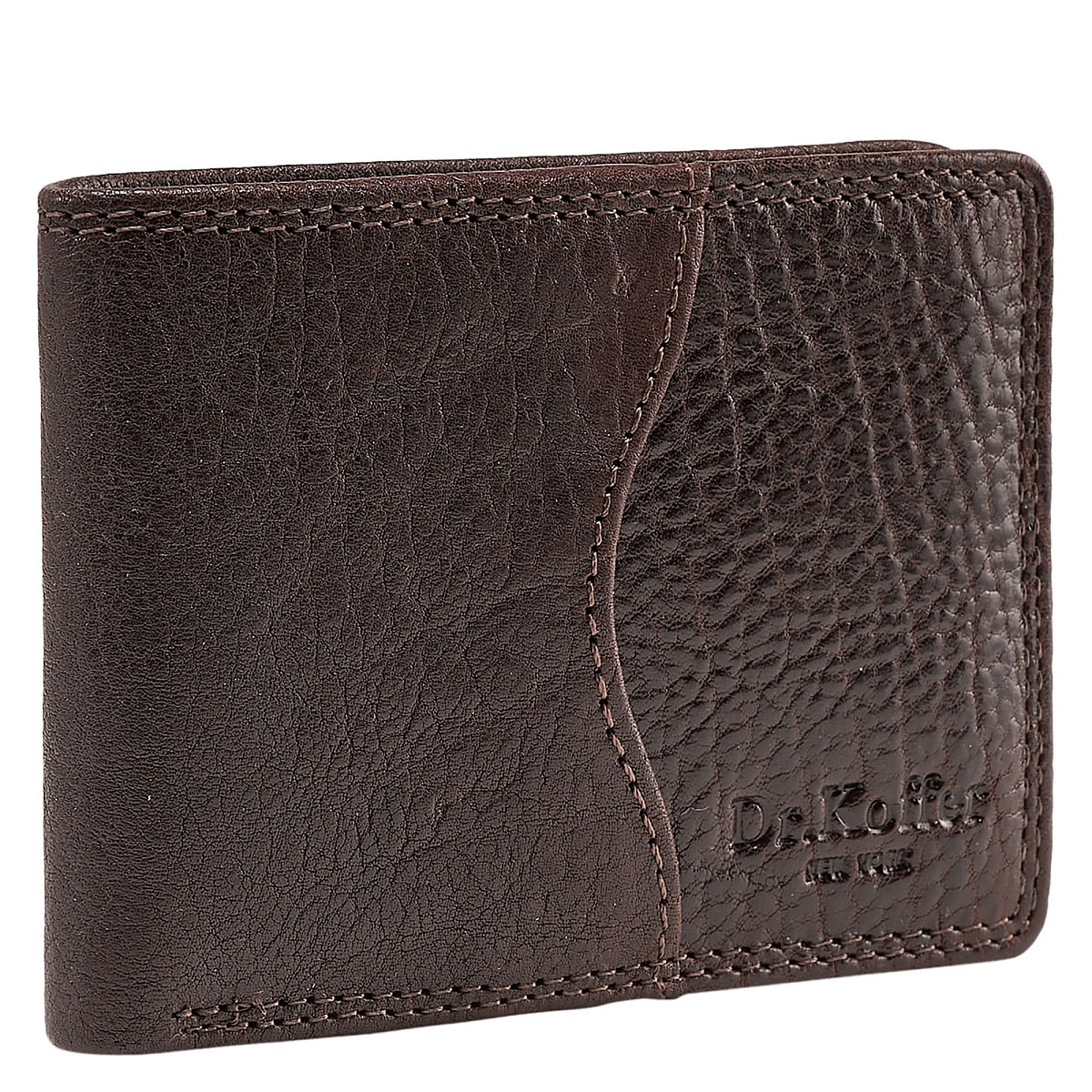 Зажим для денег Dr.Koffer из натуральной кожи коричневый
