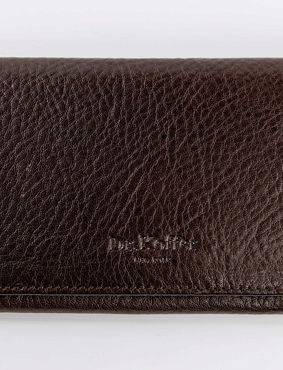 Кошелек Dr.Koffer из натуральной кожи коричневый