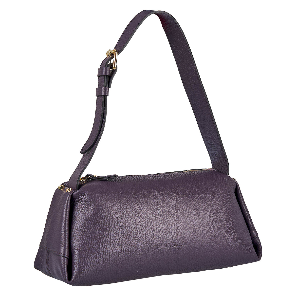 Женская сумка Dr. Koffer из натуральной кожи фиолетовая