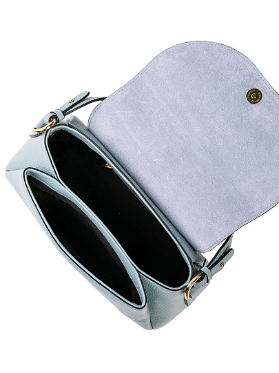 Женская сумка Dr. Koffer из натуральной кожи голубая