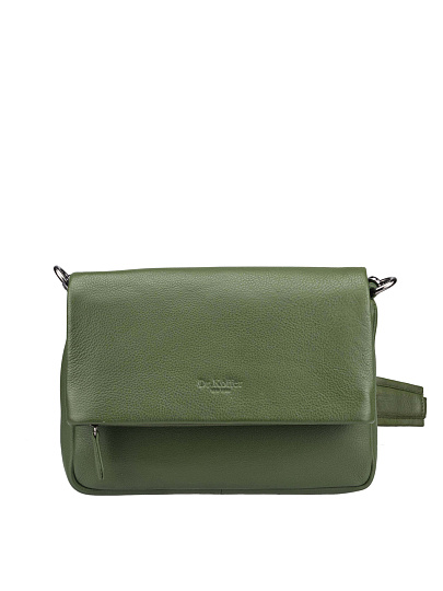 Женская сумка Dr.Koffer из натуральной кожи зеленая