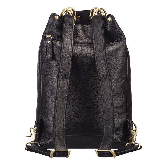 Рюкзак Dr.Koffer из натуральной кожи черный