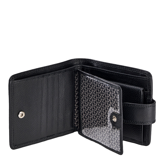 Портмоне Dr.Koffer из натуральной кожи черное