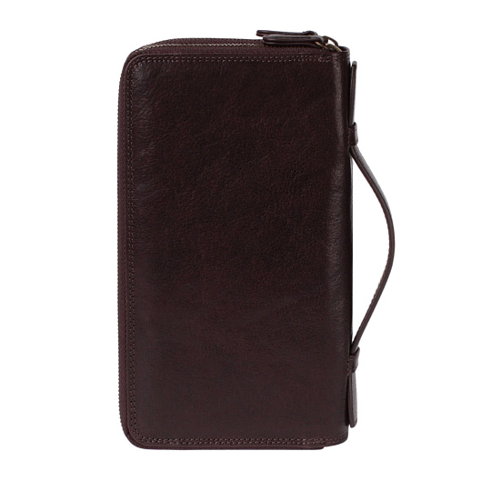 Портмоне Dr.Koffer из натуральной кожи коричневое