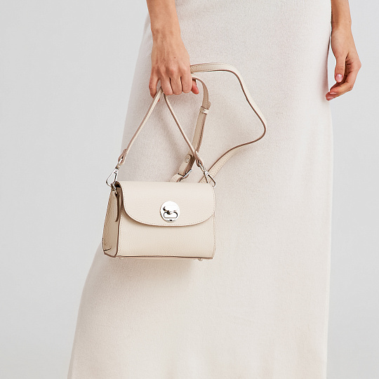 Женская сумка Dr. Koffer из натуральной кожи белая