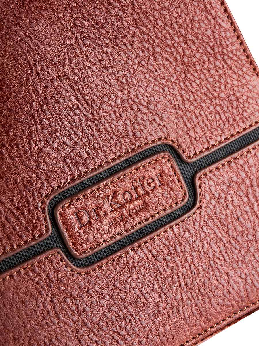 Сумка через плечо Dr.Koffer из натуральной кожи коричневая
