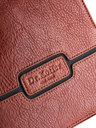 Сумка через плечо Dr.Koffer из натуральной кожи коричневая