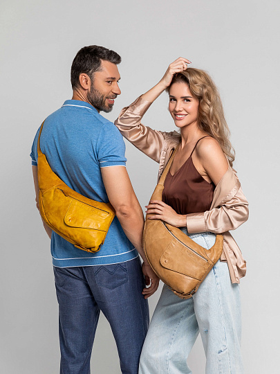 Рюкзак Dr. Koffer из натуральной кожи бежевый