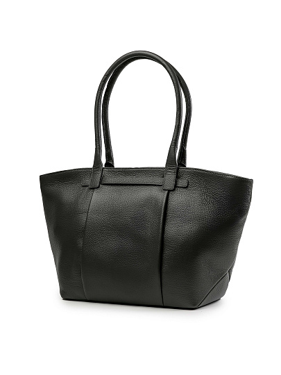 Женская сумка Dr.Koffer из натуральной кожи темно-серая