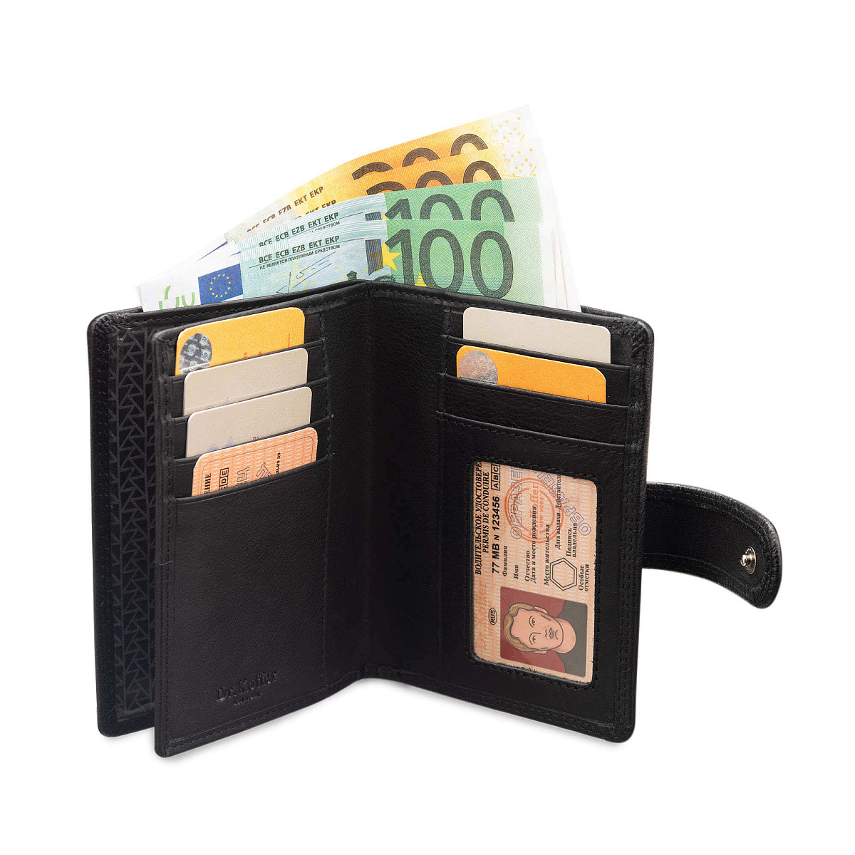 Обложка для паспорта/автодок из натуральной кожи Dr. Koffer