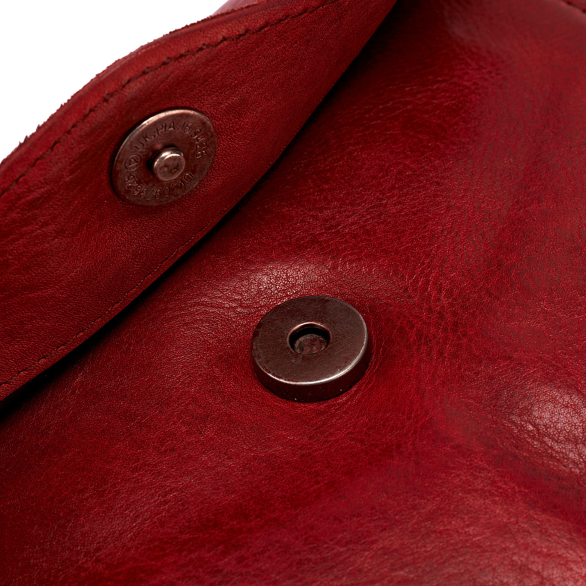 Сумка через плечо Dr.Koffer из натуральной кожи красная