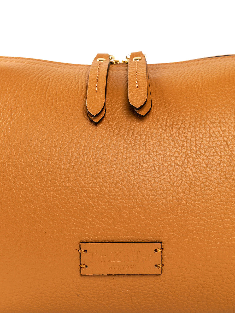 Женская сумка Dr. Koffer из натуральной кожи коричневая