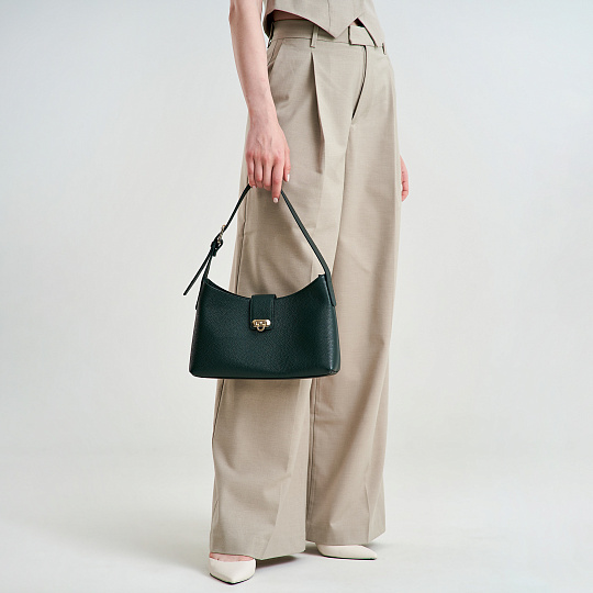 Женская сумка  Dr. Koffer из натуральной кожи зеленая