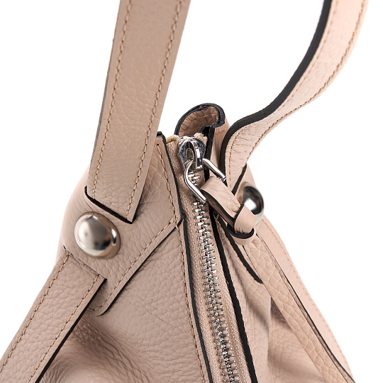 Женская сумка Dr. Koffer из натуральной кожи бежевая