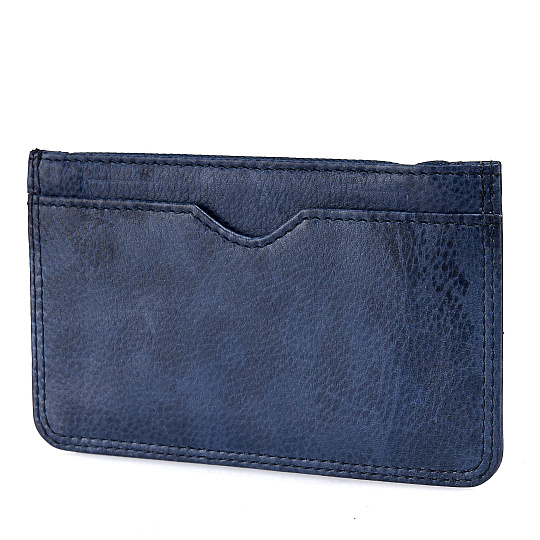 Кредитница Dr.Koffer из натуральной кожи синяя