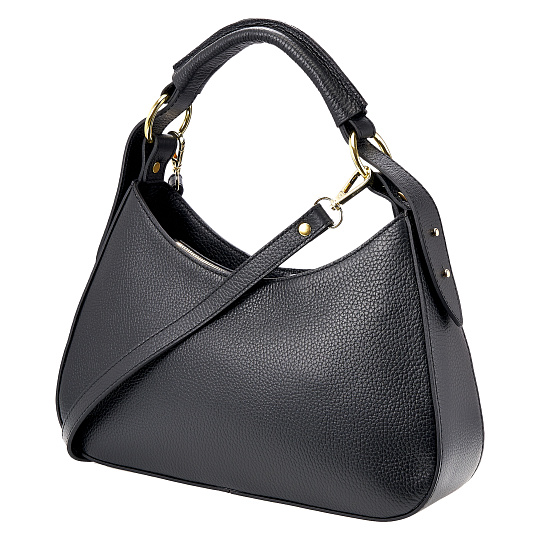 Женская сумка Dr. Koffer из натуральной кожи черная