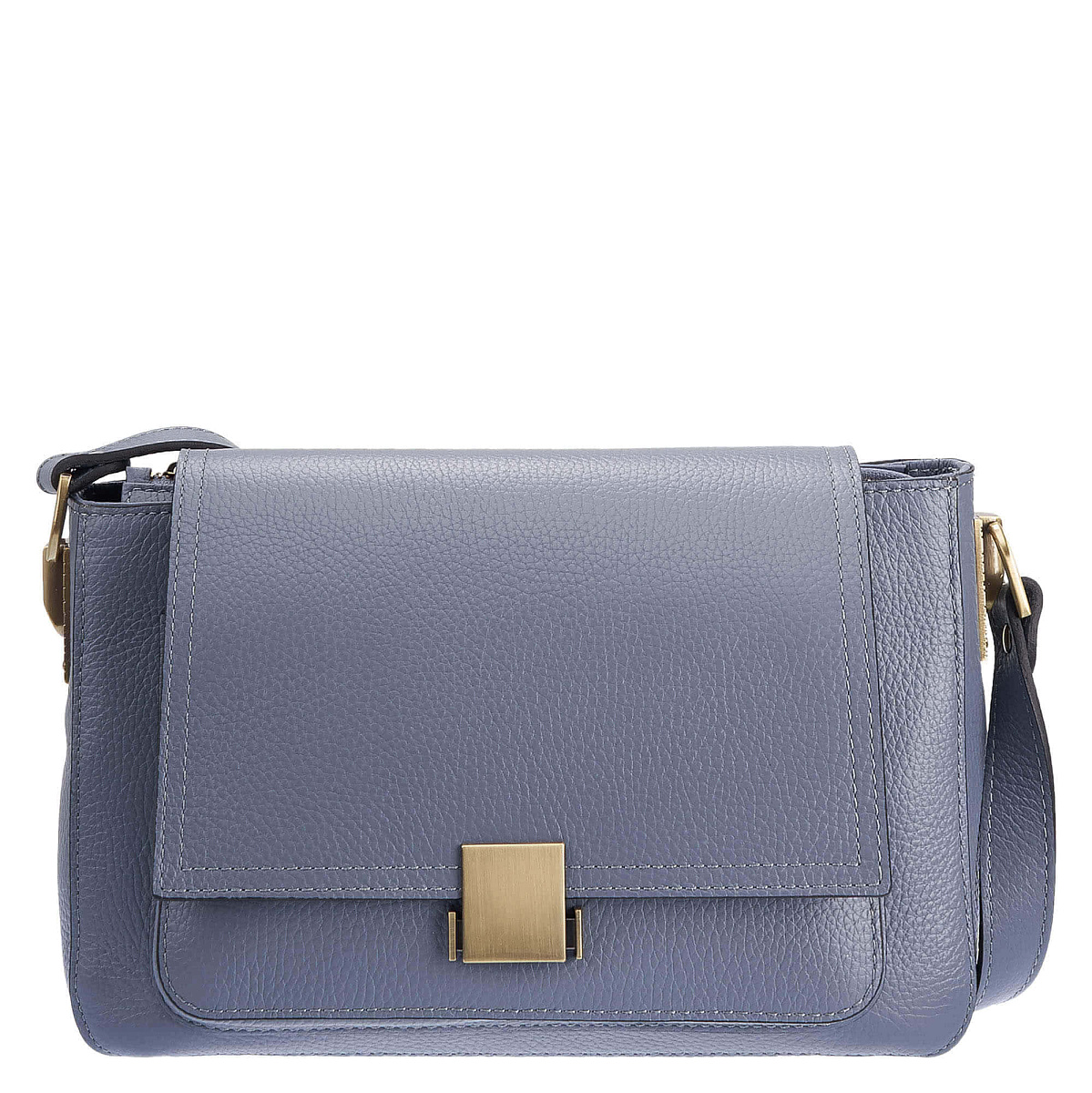 Женская сумка Dr. Koffer из натуральной кожи серая