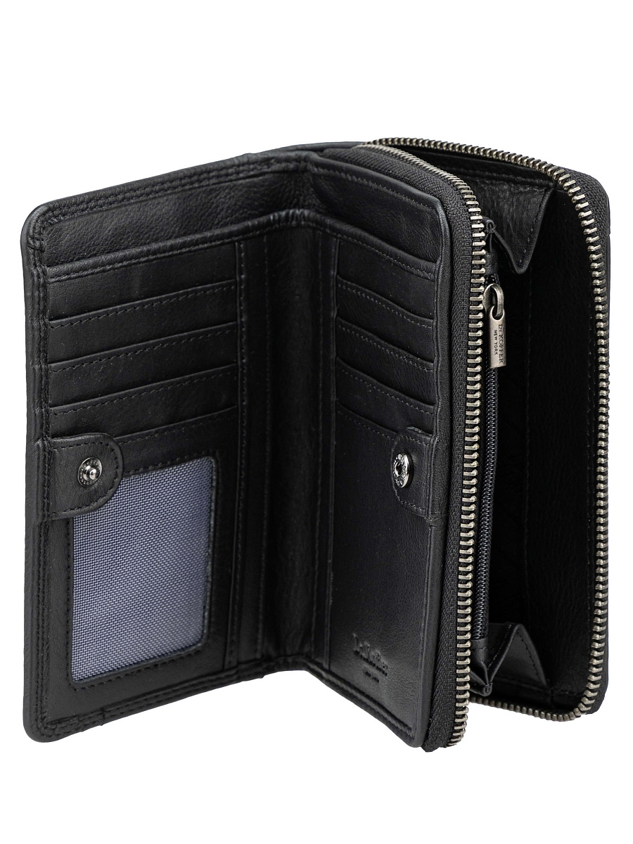 Портмоне Dr.Koffer из натуральной кожи черное