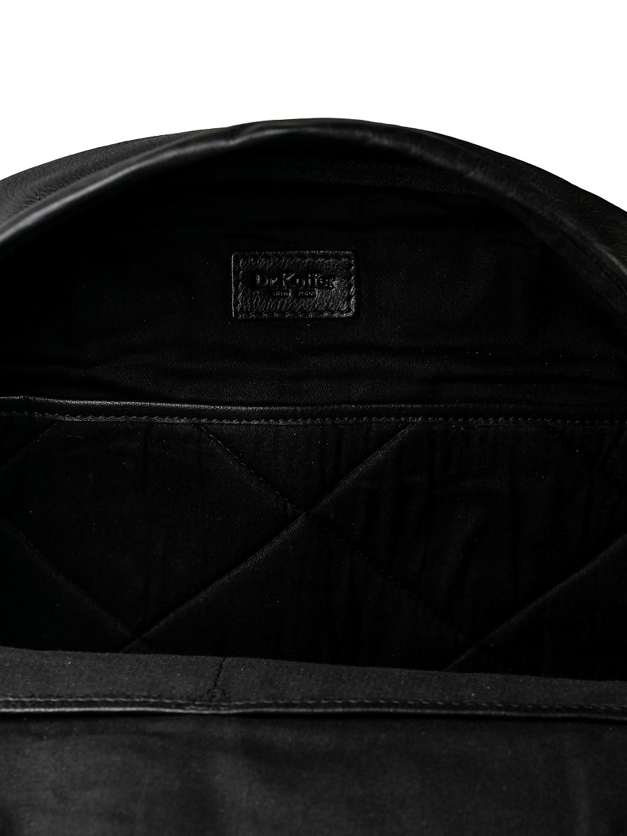 Рюкзак Dr.Koffer из натуральной кожи черный