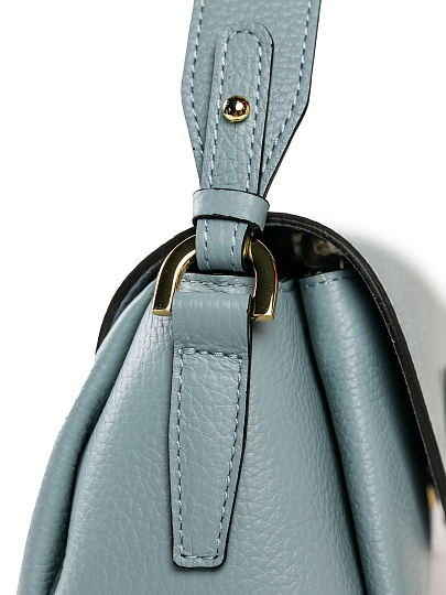 Женская сумка Dr. Koffer из натуральной кожи голубая