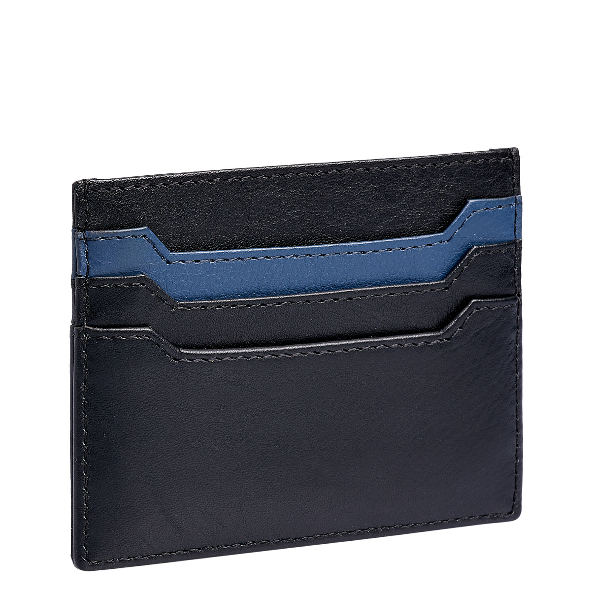 Кредитница Dr.Koffer из натуральной кожи черная