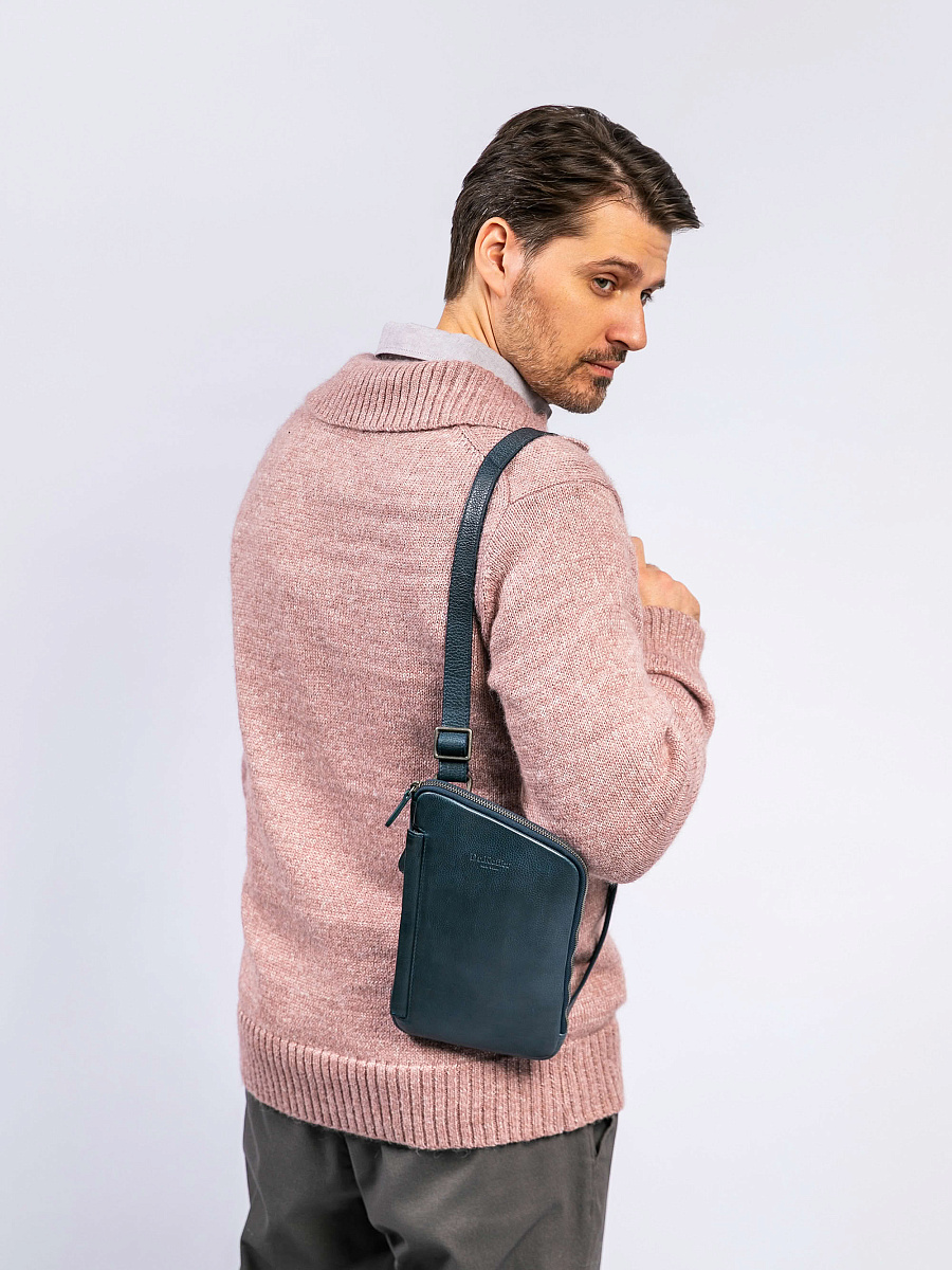 Рюкзак Dr. Koffer из натуральной кожи синий