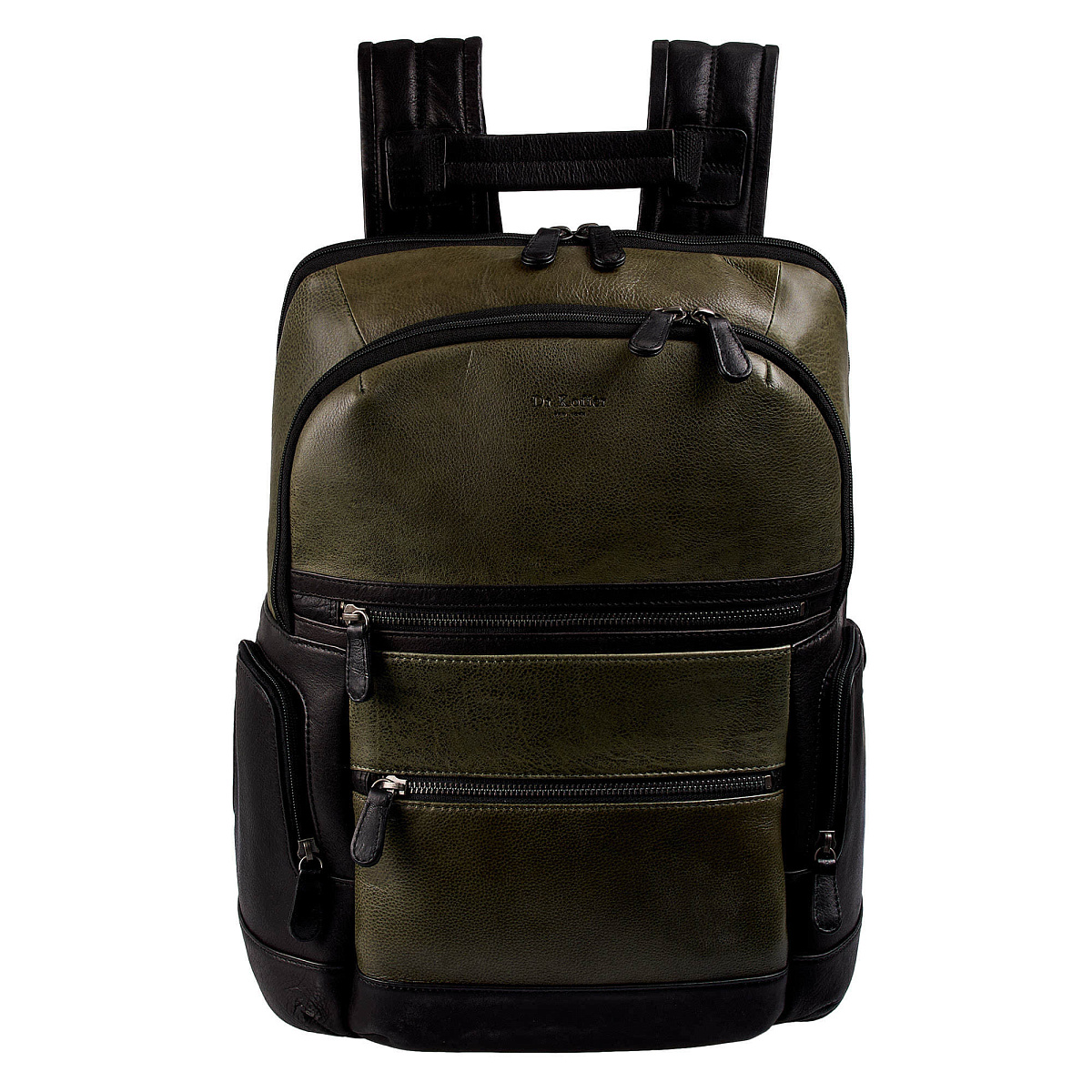 Рюкзак Dr.Koffer из натуральной кожи зеленый