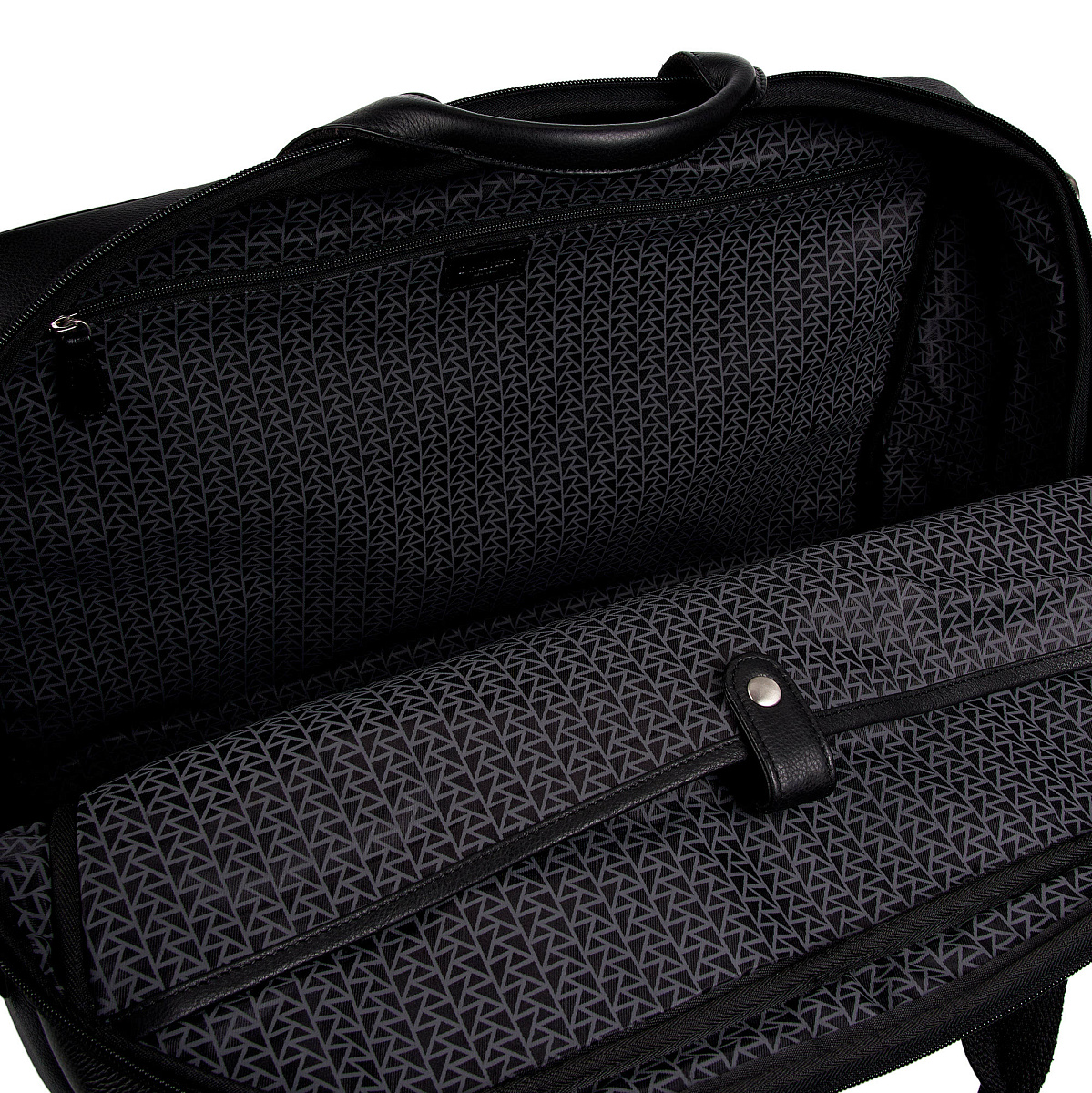 Сумка дорожная Dr.Koffer из натуральной кожи черная