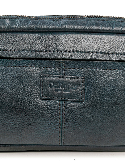 Сумка на пояс Dr. Koffer из натуральной кожи синяя