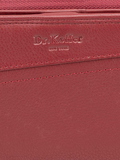 Кошелек Dr.Koffer из натуральной кожи бордовый