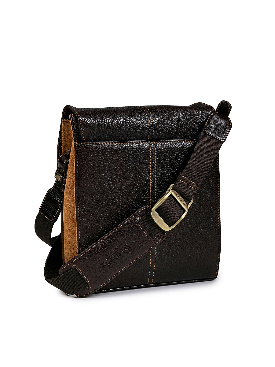 Сумка через плечо Dr.Koffer из натуральной кожи коричневая