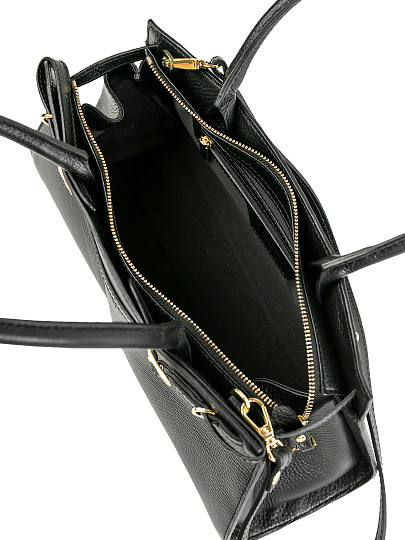 Женская сумка Dr.Koffer из натуральной кожи черная