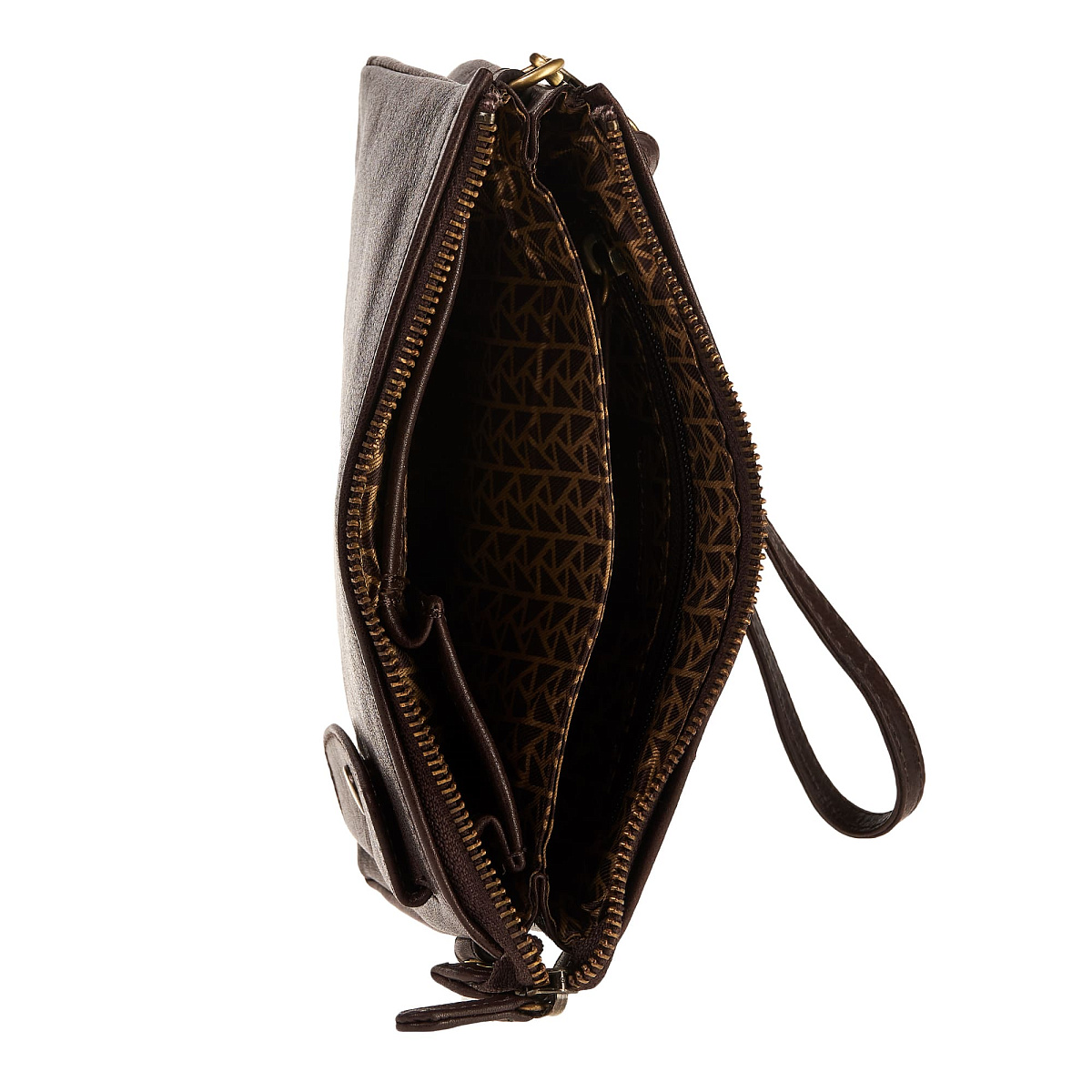 Сумка барсетка из натуральной кожи Dr. Koffer коричневая