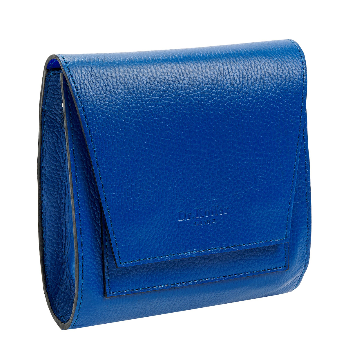 Женская сумка Dr. Koffer из натуральной кожи синяя