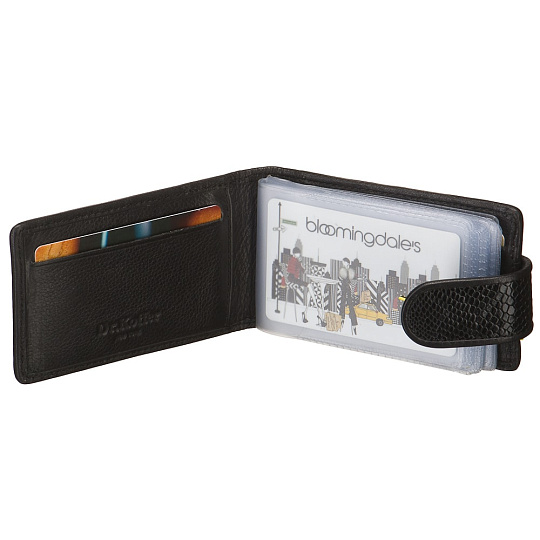 Визитница Dr.Koffer из натуральной кожи черная