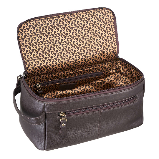 Несессер Dr.Koffer из натуральной кожи коричневый