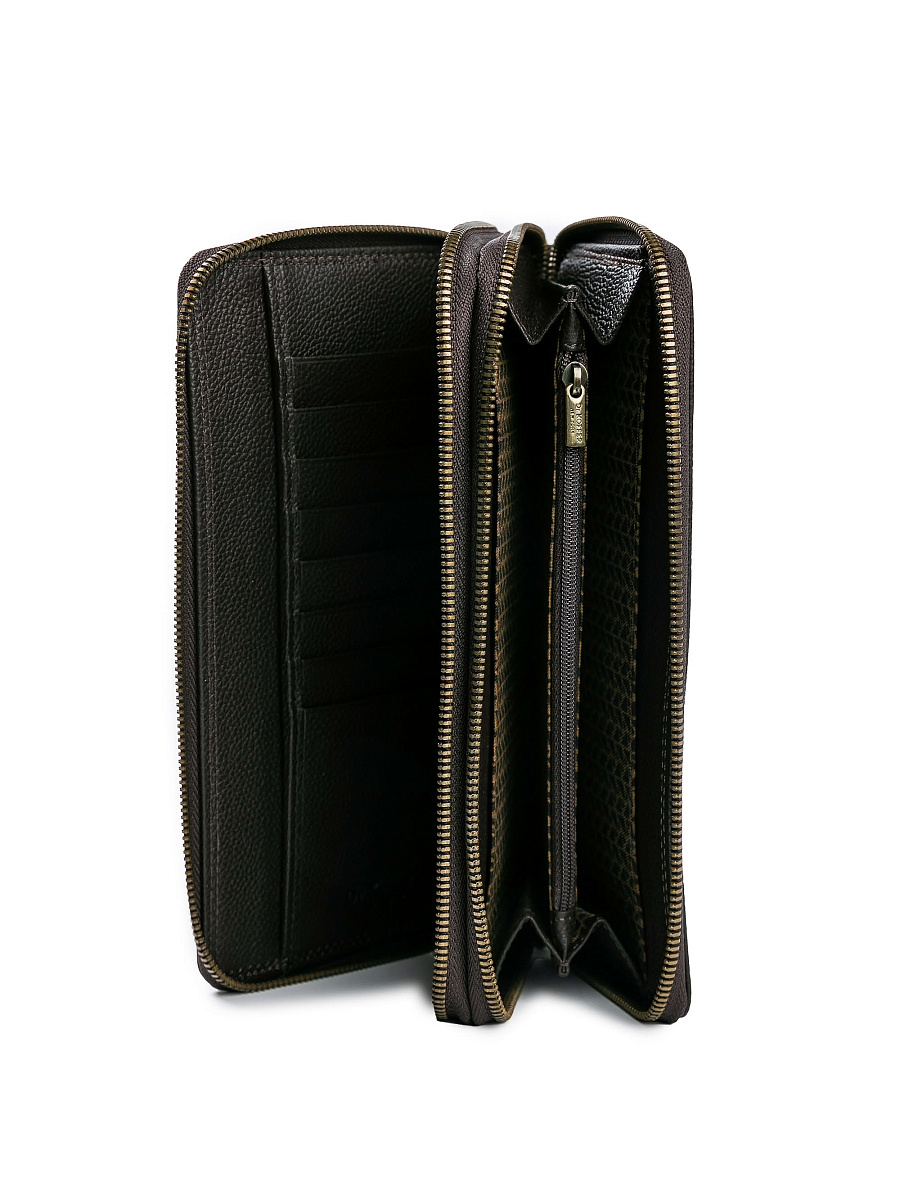 Портмоне Dr.Koffer из натуральной кожи коричневое