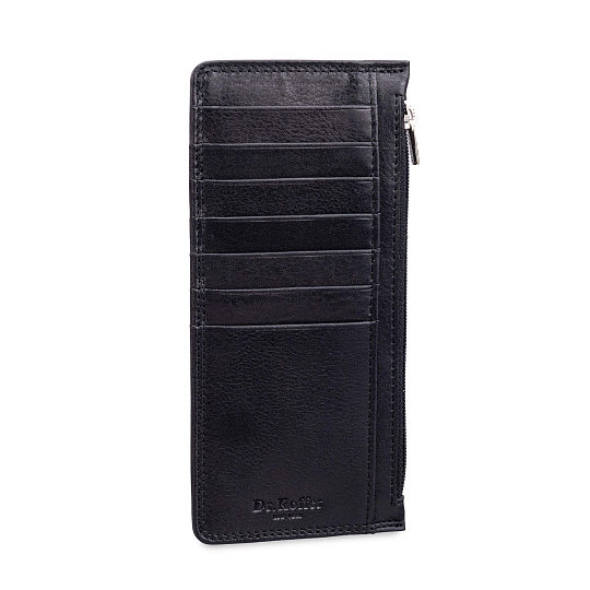 Кредитница Dr.Koffer из натуральной кожи черная