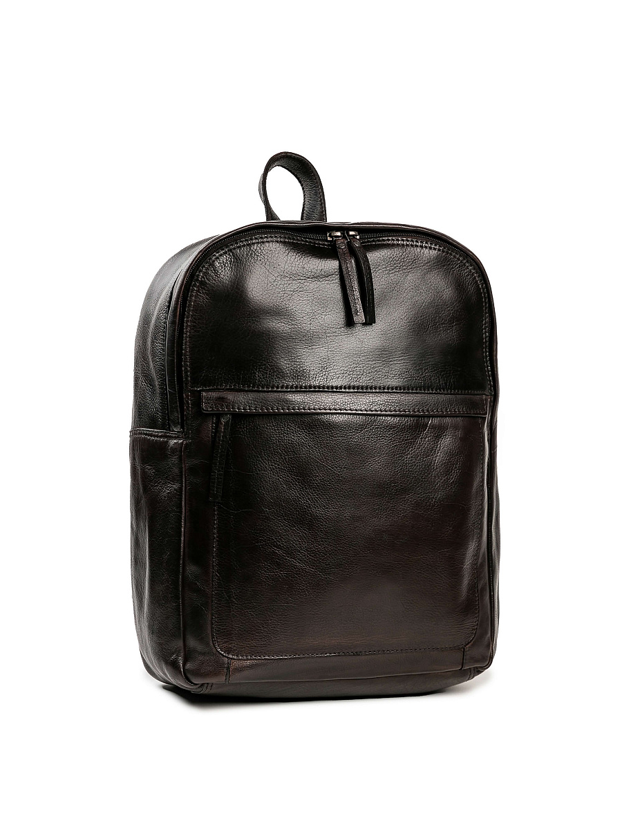 Рюкзак Dr.Koffer из натуральной кожи темно-коричневый