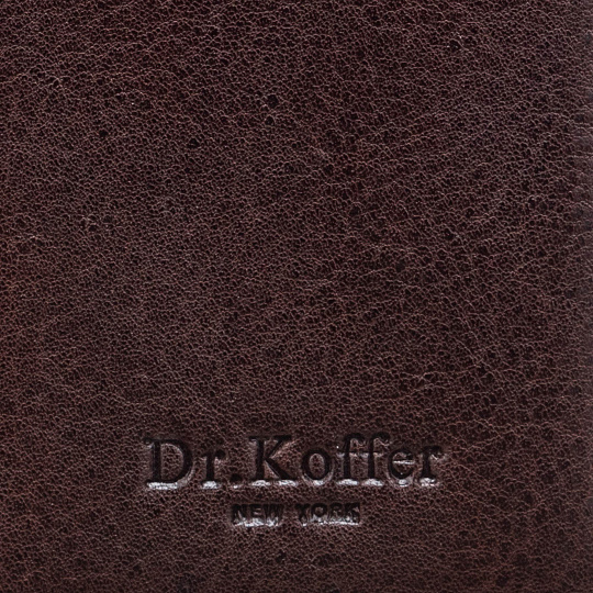 Кредитница Dr.Koffer из натуральной кожи коричневая