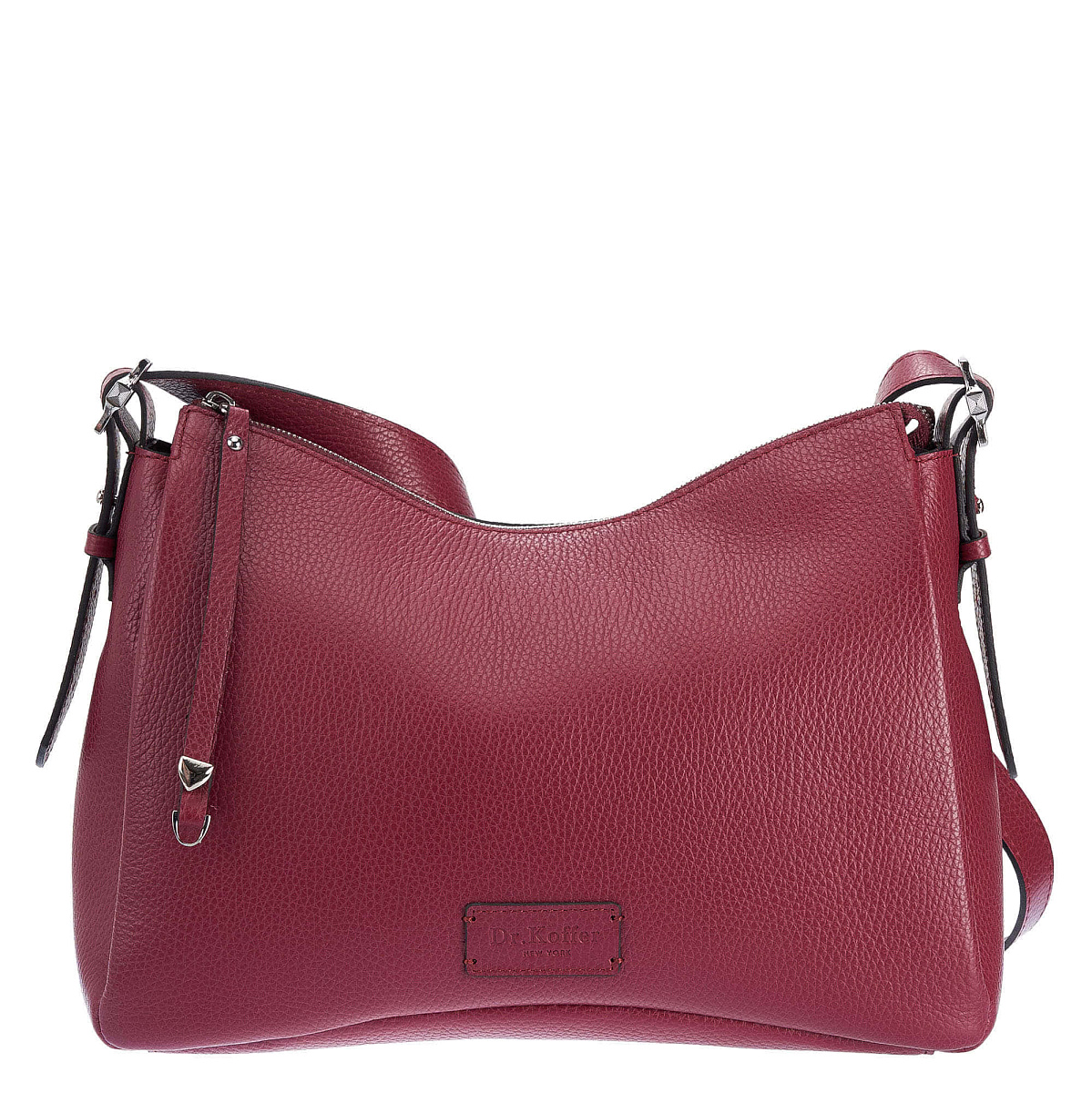 Женская сумка Dr. Koffer из натуральной кожи бордовая